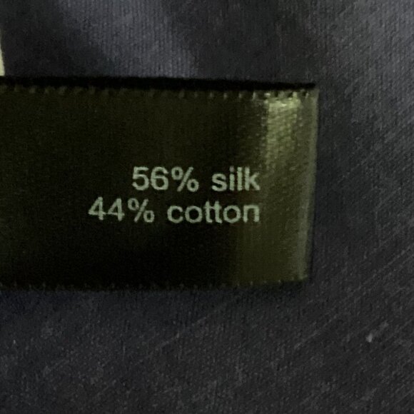 The Limited Silk-Cotton V Neck Blouse Long Bell Sleeve L #108H - Picture 7 of 8